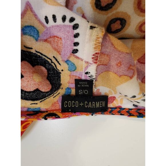 COCO + CARMEN Red Orange Lace Kimono One Size - Picture 7 of 8